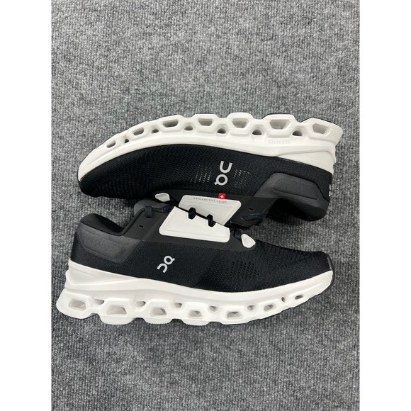 ON Cloudstratus 3 Mens 9 Black Frost Running Shoes Athletic Sneakers 3MD30111197 - Picture 4 of 12